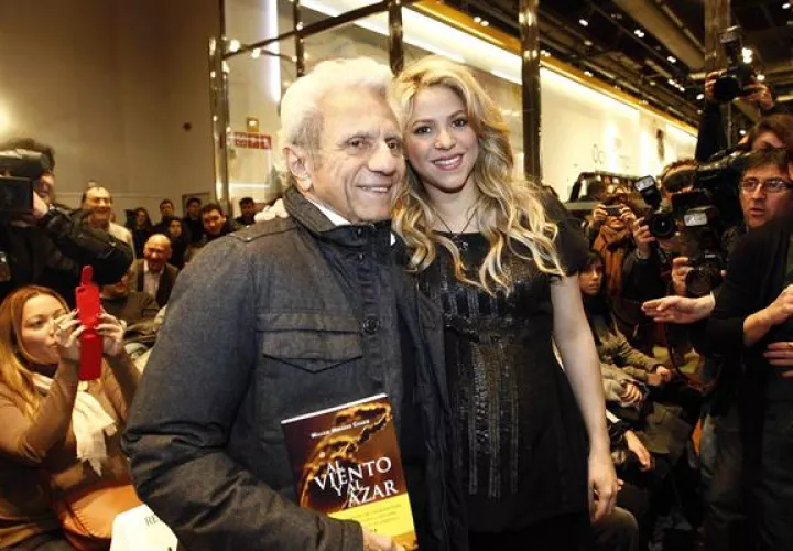 Shakira y su papá. Foto: EFE/Archivo