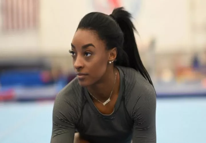 'Simone Biles vuelve a volar'. Foto: Netflix