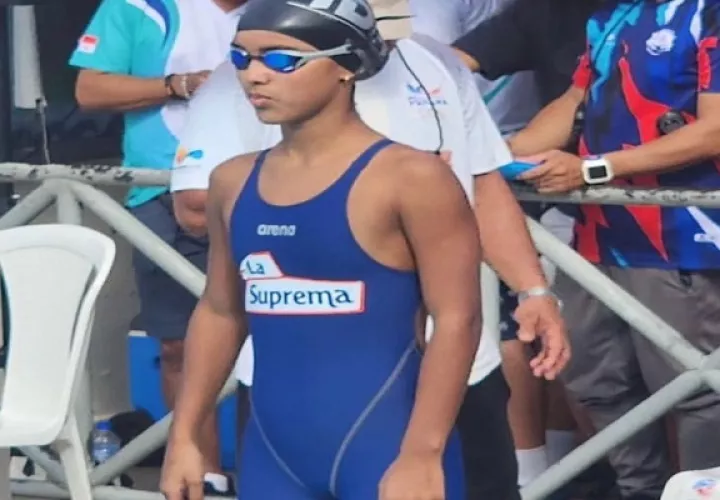 Andrea Garrido, nadadora de los Tigres del Mar de La Chorrera. Foto: Eric Montenegro 