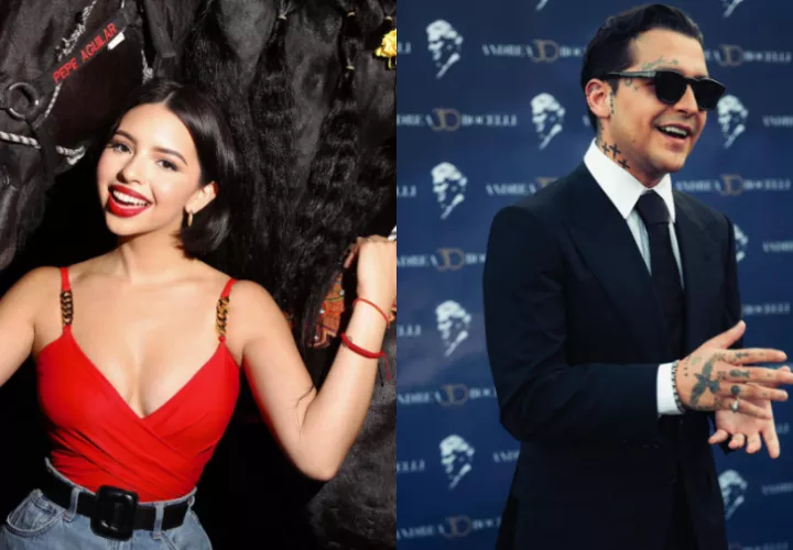 Ángela Aguilar y Christian Nodal. Fotos: Instagram