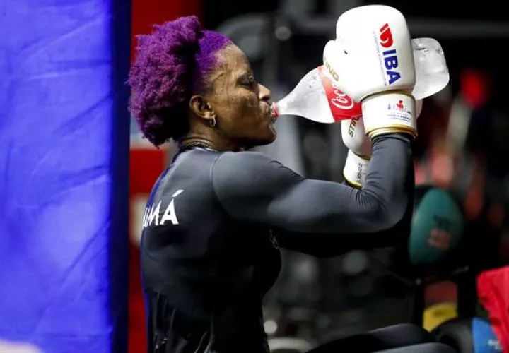 La boxeadora panameña Atheyna Bylon.