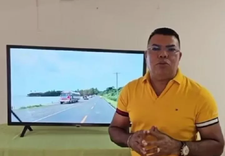 Eugenio Delgado, alcalde,  busca convertir Chagres en destino turístico. Foto: Diomedes Sánchez