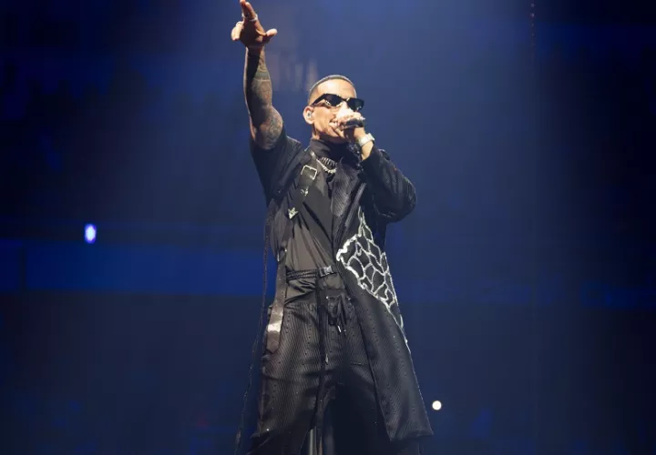  Daddy Yankee cantando en el concierto 'La Meta' en el Coliseo Jose Miguel Agrelot. Foto: EFE / Thais Llorca