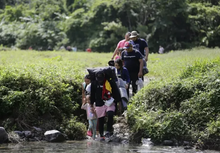 La migración por Darién ha disminuido en los últimos días. Foto: EFE