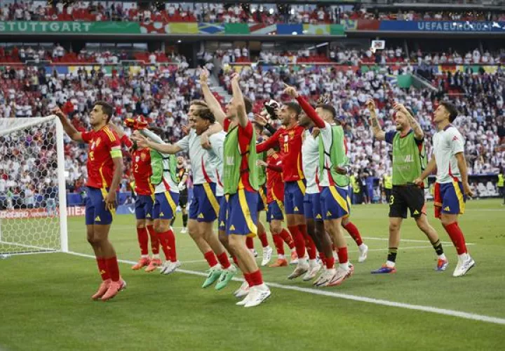 Jugadores del equipo de España. Foto: EFE