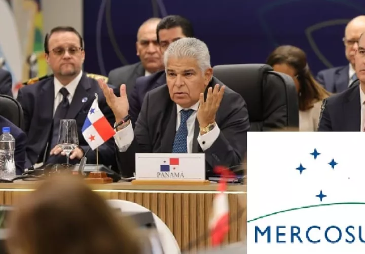 Intervención del presidente José Raúl Mulino en la cumbre del Mercosur, celebrada el pasado 8 de julio en la ciudad de Asunción, Paraguay.  Archivo