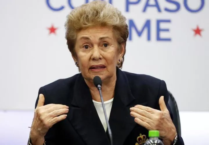 La expresidenta panameña Mireya Moscoso. Foto: EFE