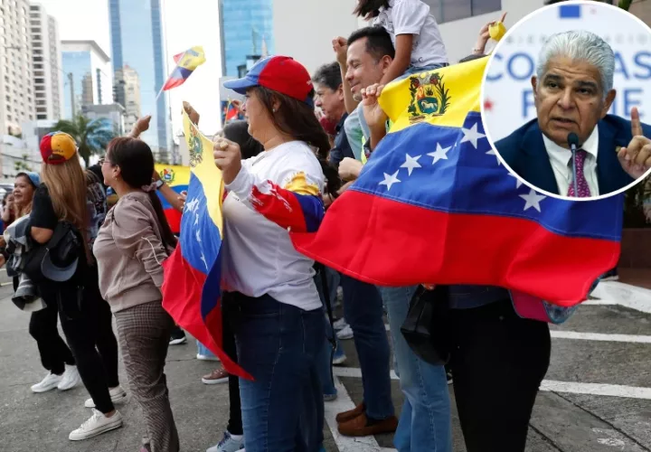 Cientos de venezolanos residentes en Panamá votaron este domingo en las elecciones presidenciales. Foto: EFE 