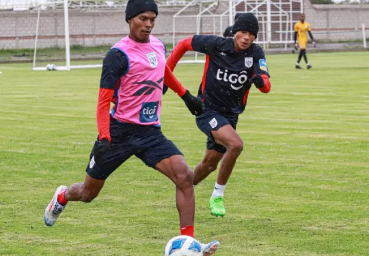 Panamá durante  los entrenamientos  en Pachuca, México. Foto: Fepafut