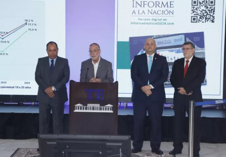Presentación del informe del Tribunal Electoral. Foto: Víctor Arosemena 