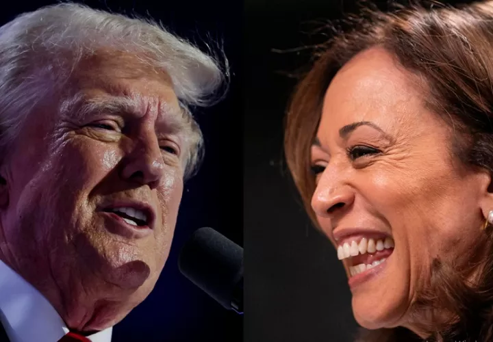 Donald Trump  y Kamala Harris buscan la presidencia de Estados Unidos. Foto: EFE