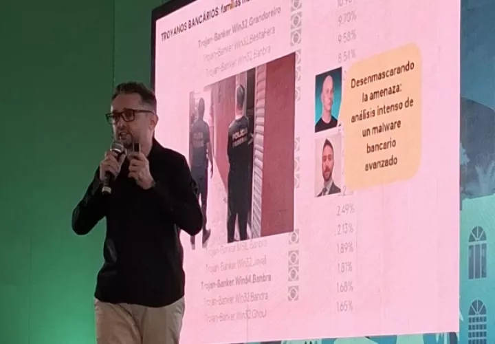Fabio Assolini  presentó del panorama de amenazas en América Latina durante la Cyber Security Week realizada en Cartagena. KL