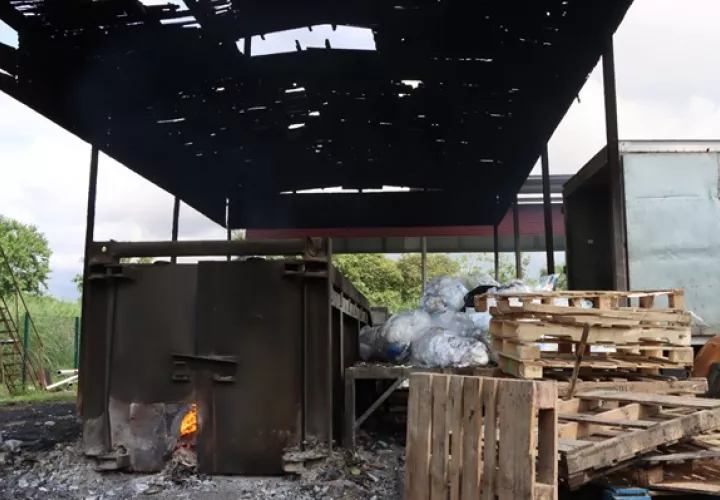 Incinerador fue cerrado. 