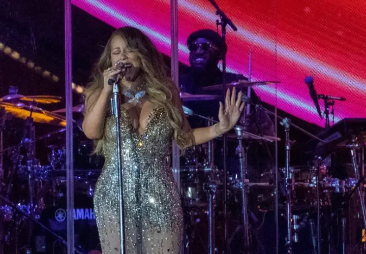 Mariah Carey durante una presentación en el Global Citizen Festival en Nueva Yor. Foto: EFE / Sarah Yenesel