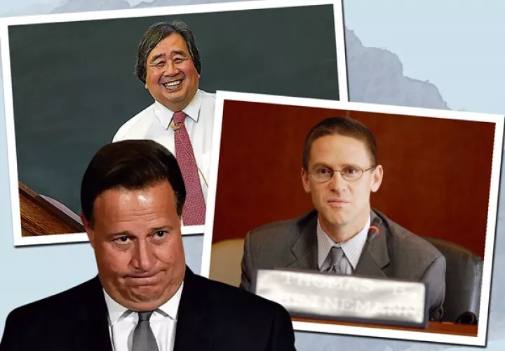 El proceso de extradición de Ricardo Martinelli dejó al descubierto conexiones entre el expresidente Juan Carlos Varela y  los abogados Harold Koh y Thomas Heinemann.