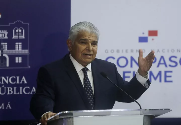 El presidente José Raúl Mulino realizó el anuncio este jueves. Foto: EFE/ Carlos Lemos