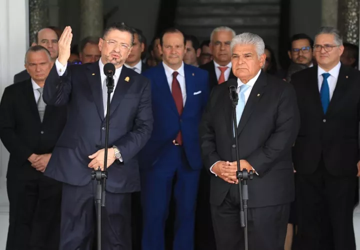   Los presidentes José Raúl Mulino y Rodrigo Chaves