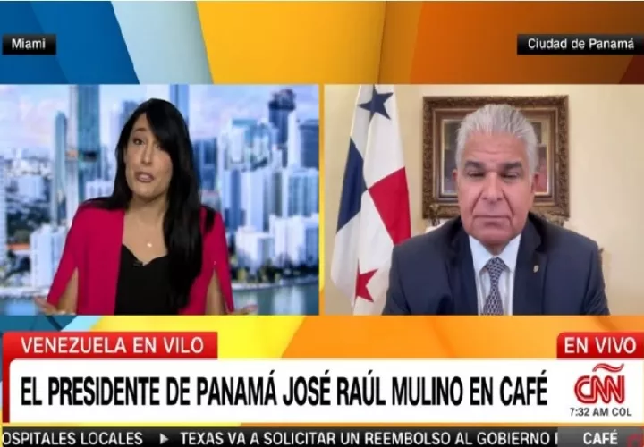 José Raúl Mulno entrevistado en CNN