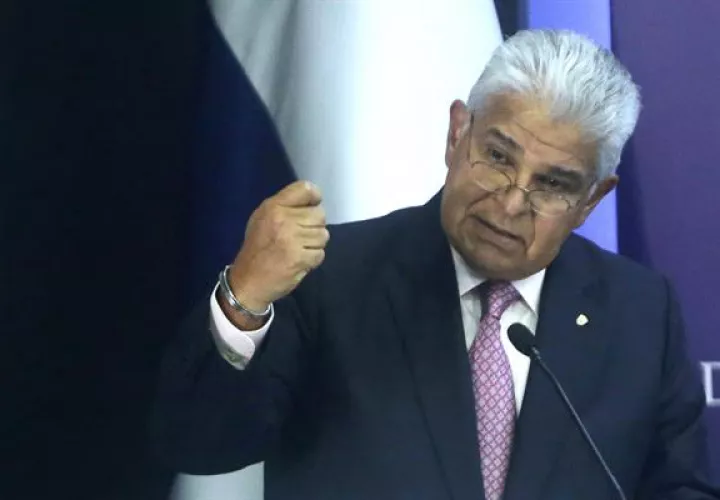 El presidente de Panamá, José Raúl Mulino.