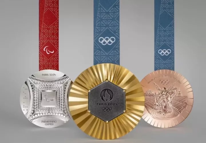 Diseño de las medallas. Foto: https://olympics.co