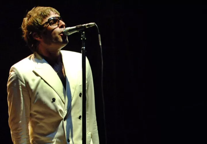  Liam Gallagher durante la presentación del disco 'Don´t believe the truth' de Oasis, el 10 de marzo de 2006. Foto: EFE / Leo La Valle