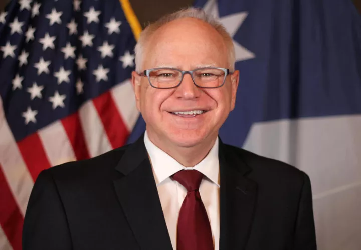 Walz es el compañero de fórmula de Kamala Harris. Foto: EFE