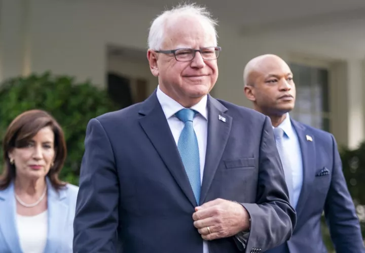 Tim Walz, de 60 años, es el gobernador de Minnesota desde 2019. Foto: EFE
