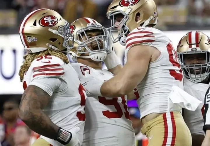 Jugadores del San Francisco 49ers. Foto: EFE 