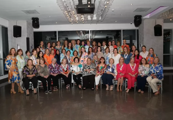 Grupo de Damas Guadalupanas en ágape de aniversario el pasado 10 septiembre. Foto: Cortesía