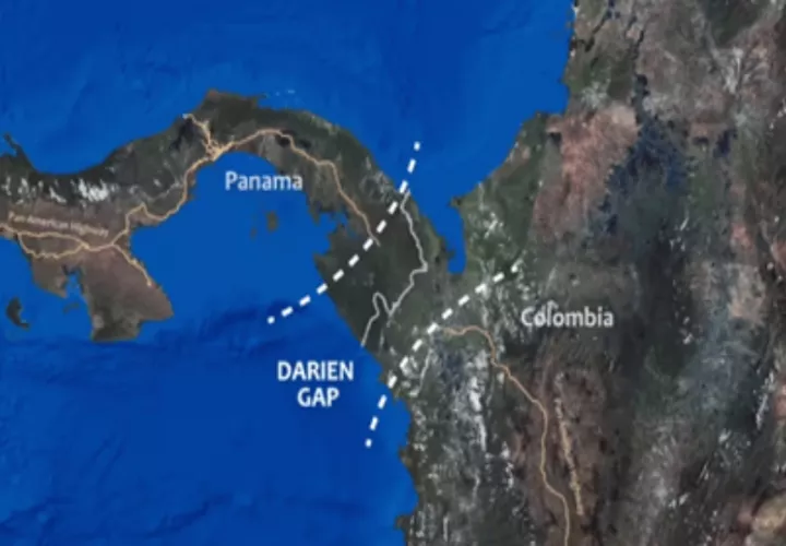 Frontera de Panamá con Colombia.