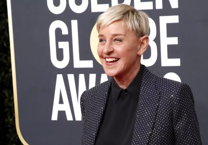 Ellen DeGeneres en una gala de los Golden Globe Awards, el 5 enero de 2020. (Estados Unidos). Foto: EFE / EPA / Nina Prommer
