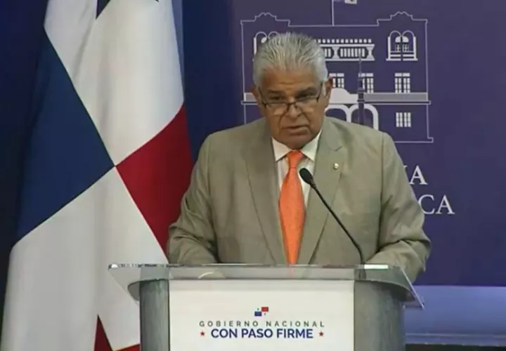 El presidente José Raúl Mulino. 