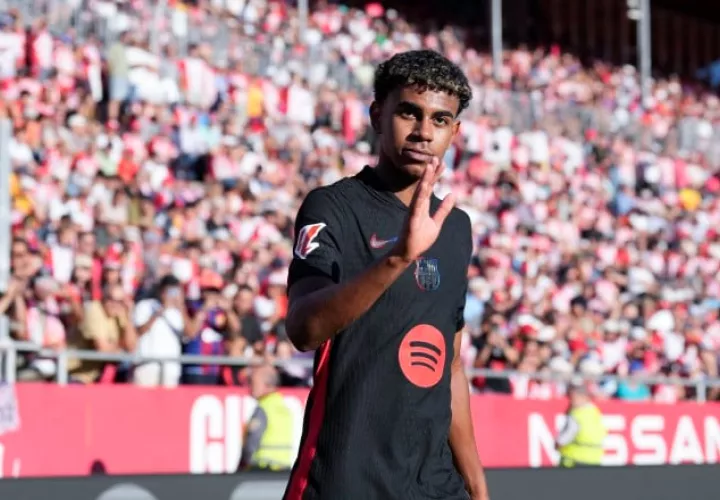 Lamine Yamal anotó dos goles para el Barcelona. Foto: EFE