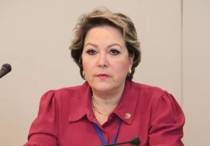 Presidenta de la Corte Suprema de Justicia, María Eugenia López.  Cortesía