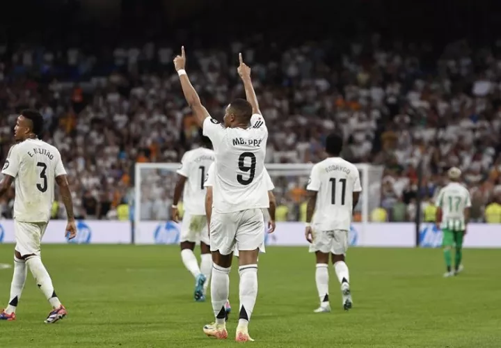 El delantero del Real Madrid Kylian Mbappé. Foto: EFE