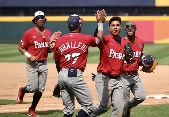 Jugadores del equipo de Panamá. Foto: EFE