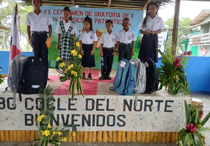 Fueron 16 escuelas que se disputaron los tres primeros lugares en ambas competencias donde cada niño demostró su talento. Foto: Diomedes Sánchez