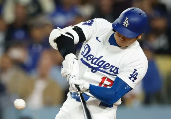 El japonés Shohei Ohtani juega para los Dodgers. Foto:EFE 