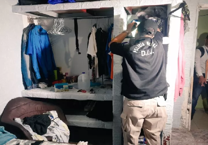 El grupo presuntamente extorsionaba a los dueños de viviendas. Foto. PGN