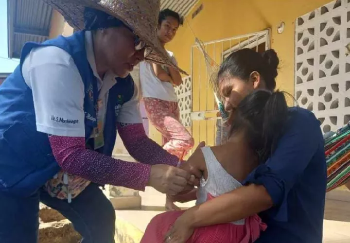 Desde el 1 de octubre, los funcionarios de salaud realizan recorridos en los distritos de David, Boquete, Bugaba, Tierras Altas, Alanje y San Félix. Foto. Vortesía