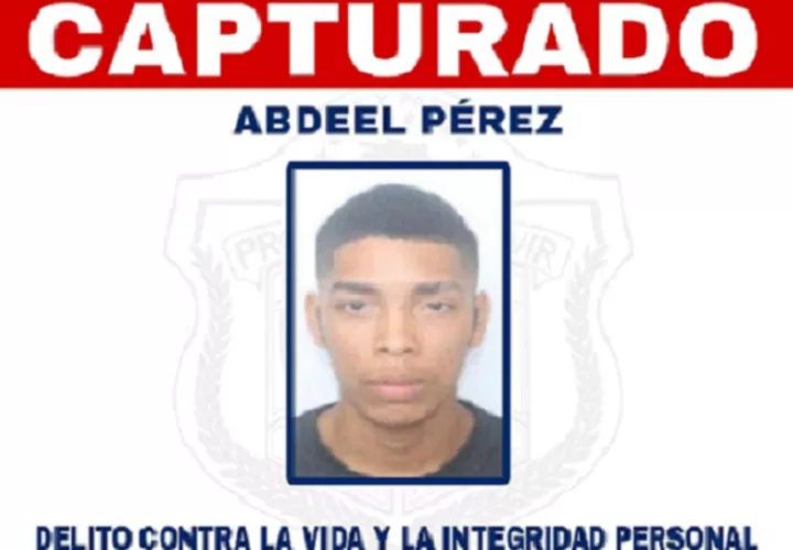Asimismo se da con la captura de Abdeel Pérez, quien figura en la lista de los más buscados en la provincia de Colón. Foto: Diomedes Sánchez 