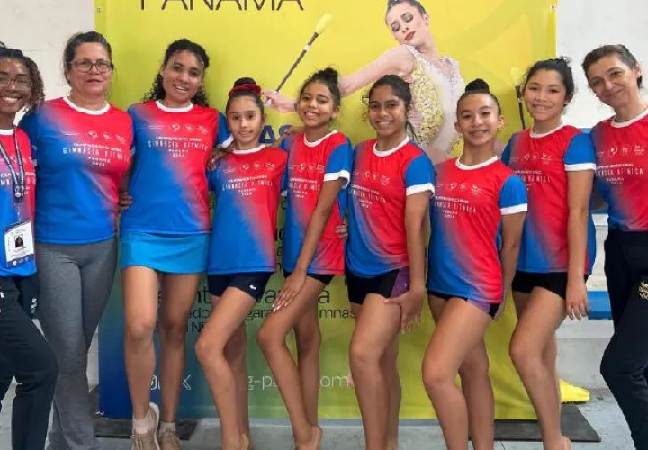 El campamento de gimnasia de realiza en Panamá. Foto: Cortesía