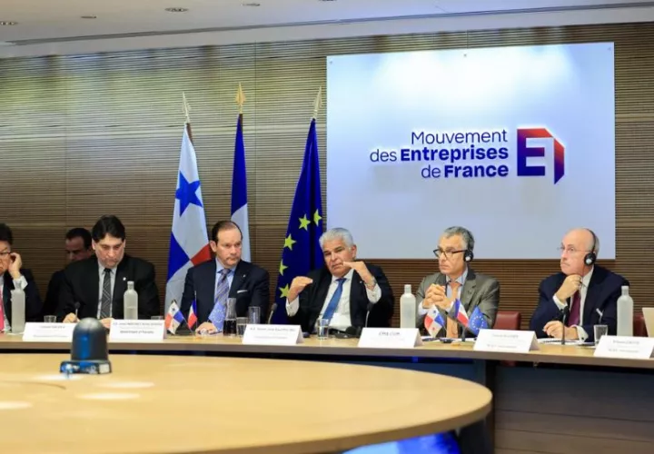 El foro de empresarios franceses con el presidente Mulino tuvo lugar en la sede del Movimiento Empresarial Francés. Foto: Cortesía