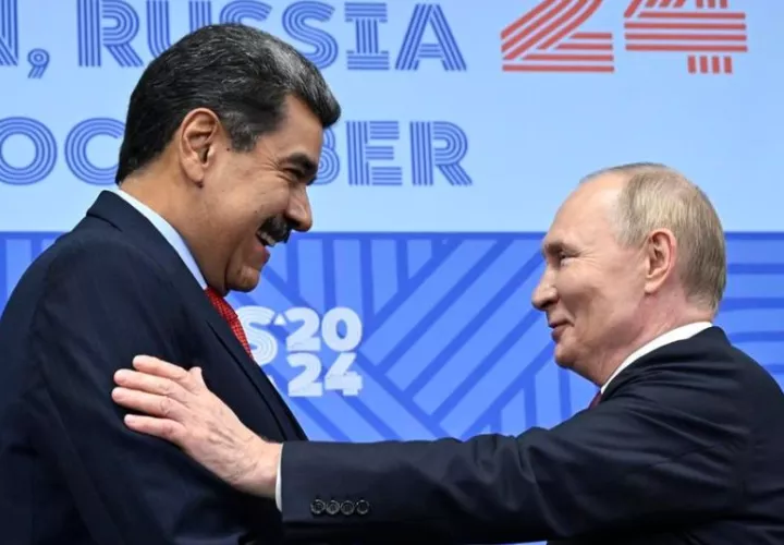 El presidente ruso, Vladimir Putin, dio la bienvenida al presidente de Venezuela, Nicolás Maduro. Foto: EFE