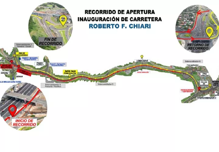La ampliación de la carretera Panamericana lleva el nombre del presidente Roberto F. Chiari, tras la aprobación con votación unánime del proyecto 799, en 2023.