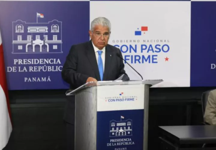 Mulino convocó a los participantes de las conversaciones en el anfiteatro de la Presidencia. cortesía