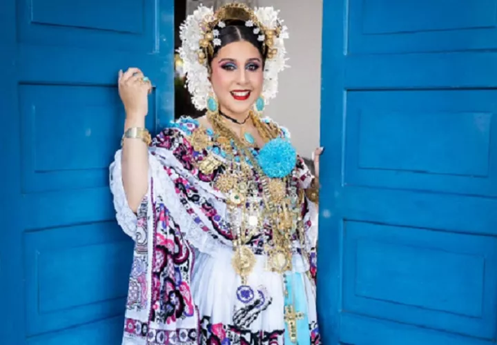Srta. Andrea del Carmen Ferrer Domínguez. reina del 10 de Noviembre 2024 en La Chorrera. Foto: Eric A. Montenegro.