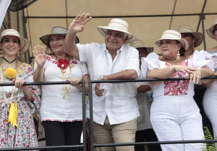El presidente José Raúl Mulino lideró las actividades de este domingo. Foto: Cortesía