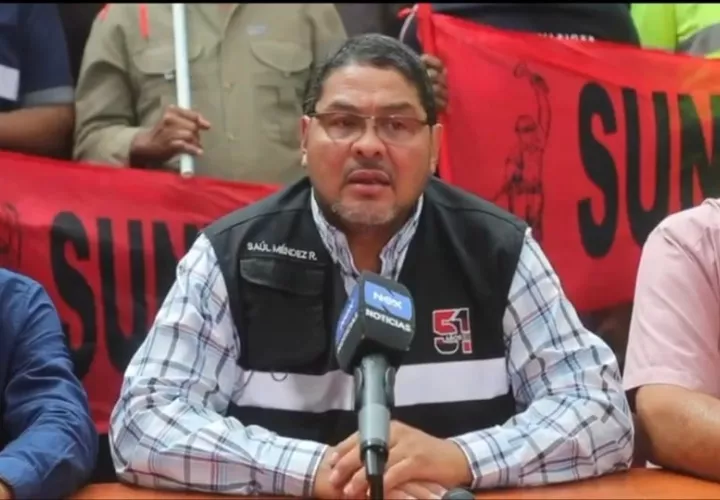 Saúl Méndez. dirigente del Suntracs.