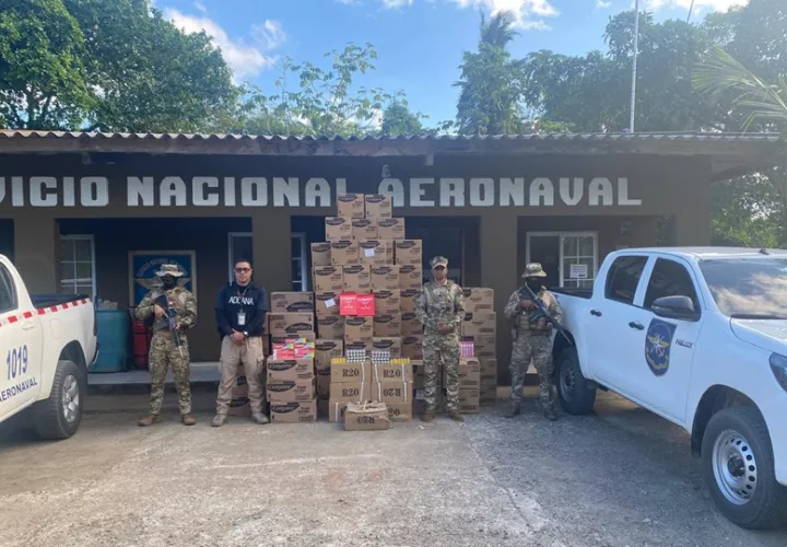 Al momento de la intervención de los propietarios de esta distribuidora, no pudieron presentar la documentación que se requiere para su ingreso y depósito en el país. Foto. Senan